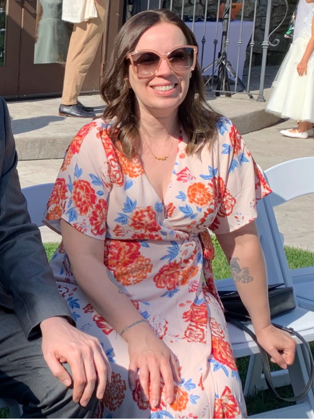 Floral wrap wedding guest dress - Picture 13 of 13